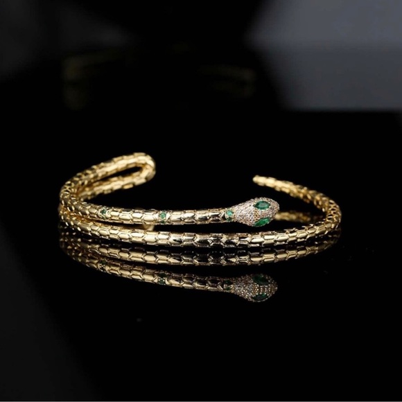 Snake Adjustable Bangle - Picture 5 of 9